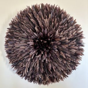 Jujuhat Fait Main 47 Cm - Plumetis Beige - Décoration Murale Bohème - Neuf