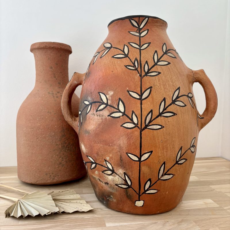 poterie du rif en terre cuite – jarre berbère marocaine à anses