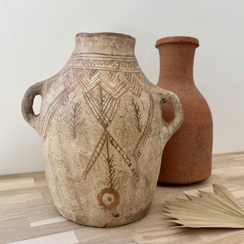 jarre berbère en terre cuite – poterie traditionnelle du rif