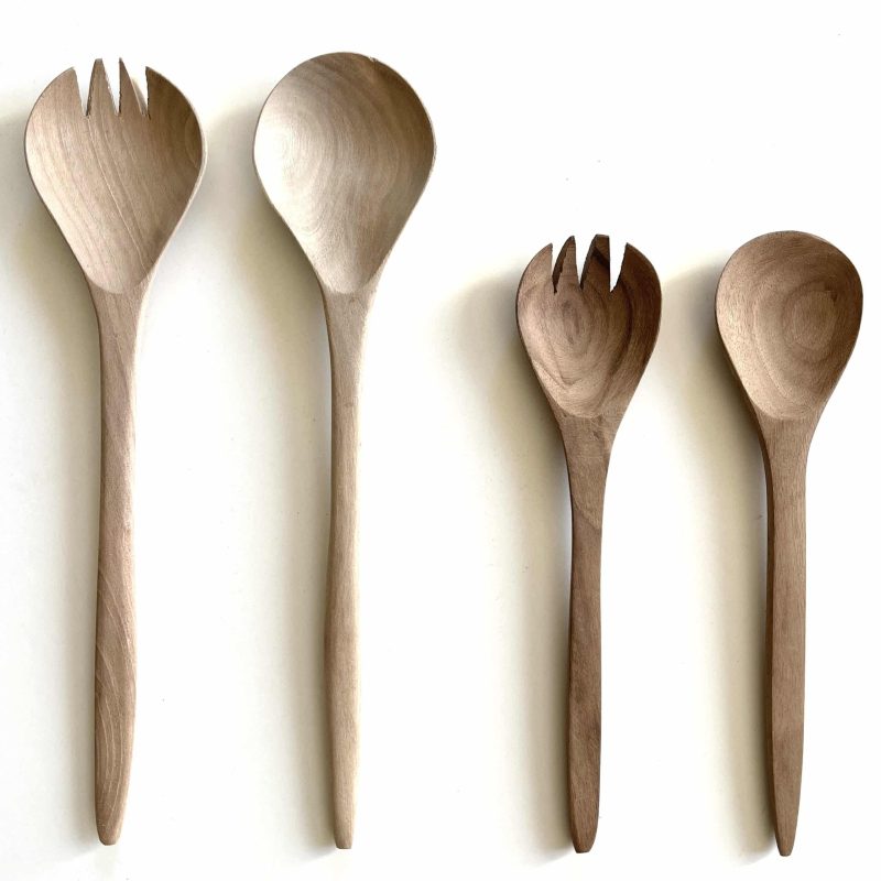 couvert à salade en bois