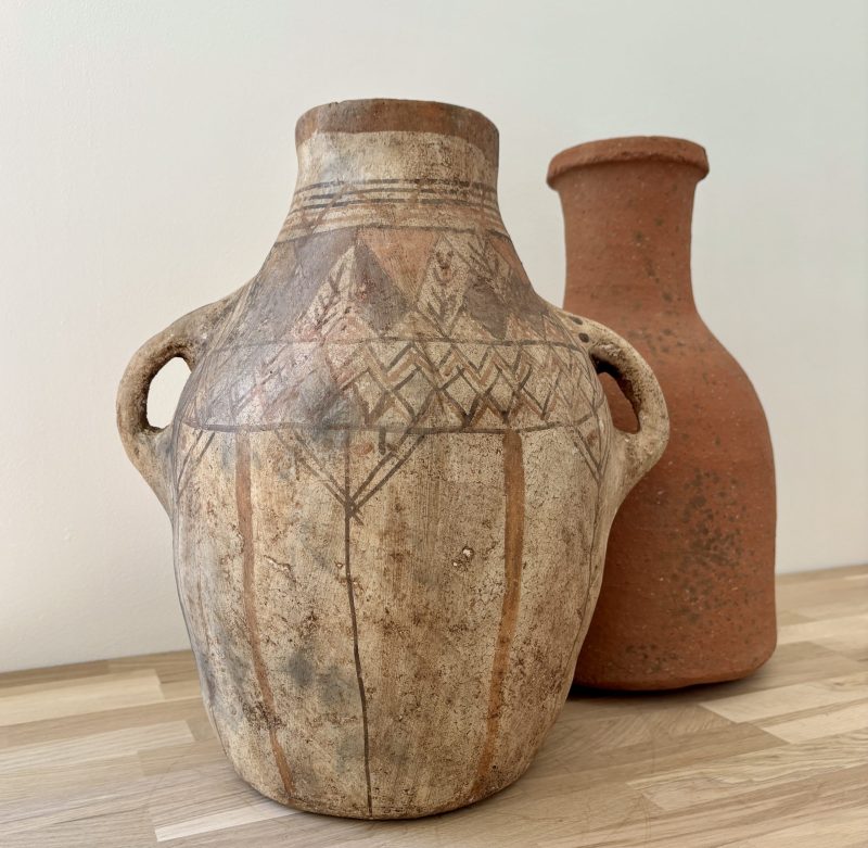 jarre berbère à motifs fins – poterie du rif faite main