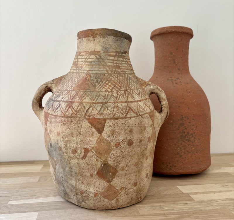jarre berbère géométrique – poterie artisanale du rif