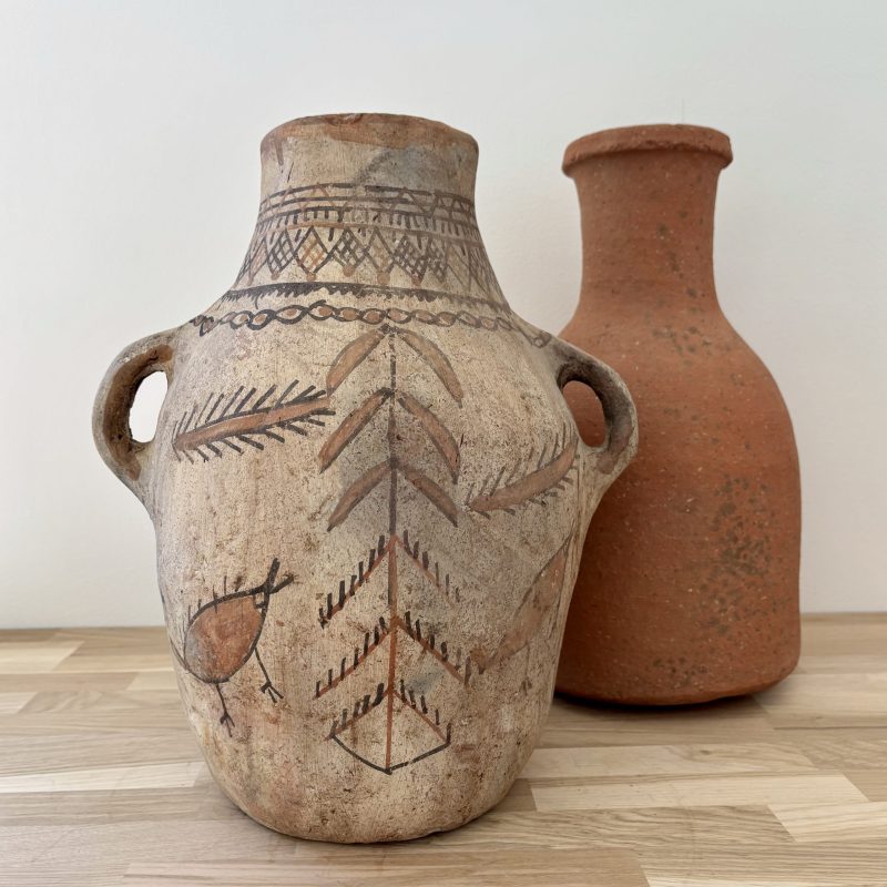 jarre berbère à losanges – poterie artisanale du rif