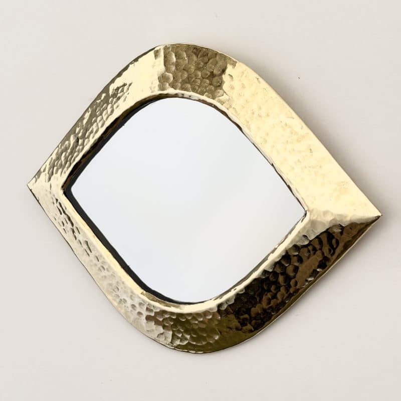 Miroir oeil en laiton marocain