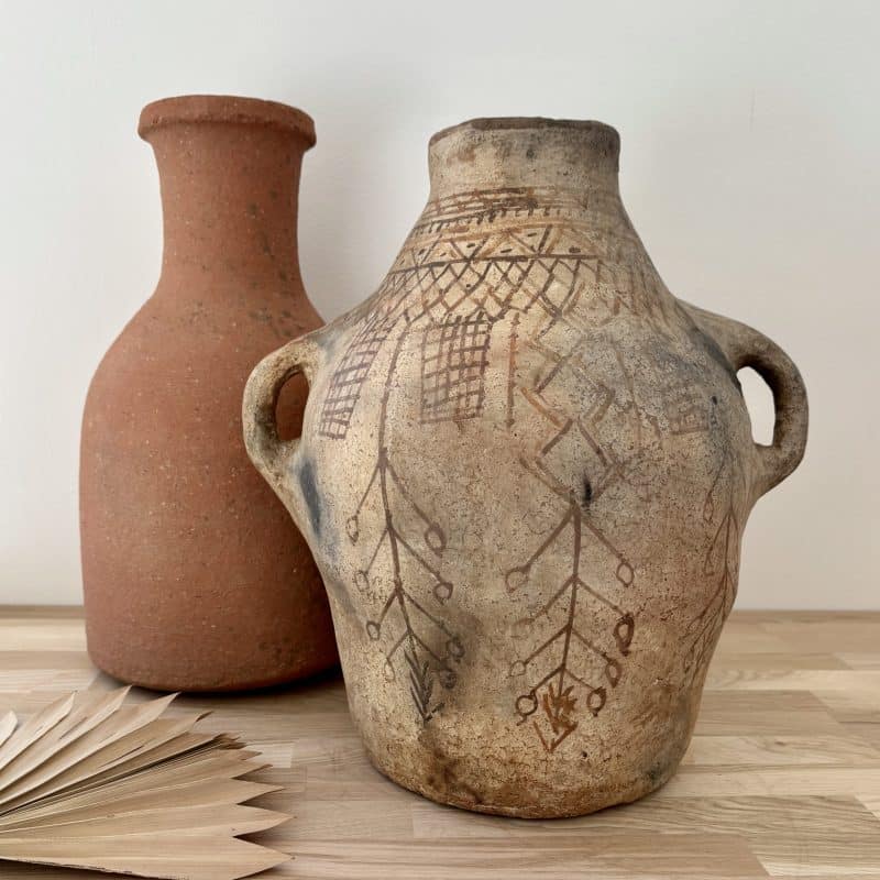 poterie du rif en terre cuite – jarre berbère marocaine