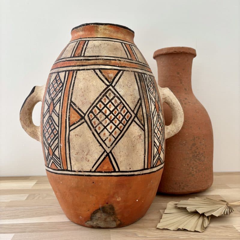 poterie du rif en terre cuite – jarre berbère marocaine