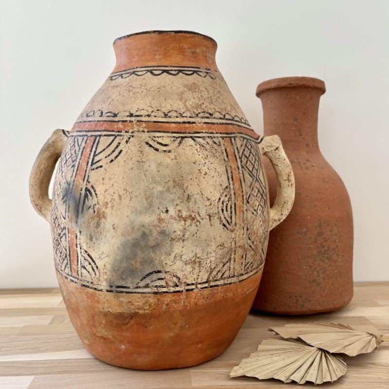 poterie du rif en terre cuite – jarre berbère marocaine